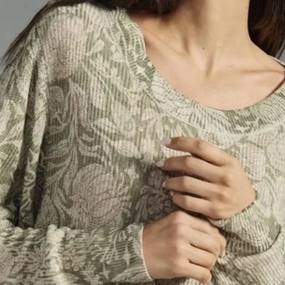 Anthropologie Pilcro BloomingPrint Floral Top - Picture 2 of 5